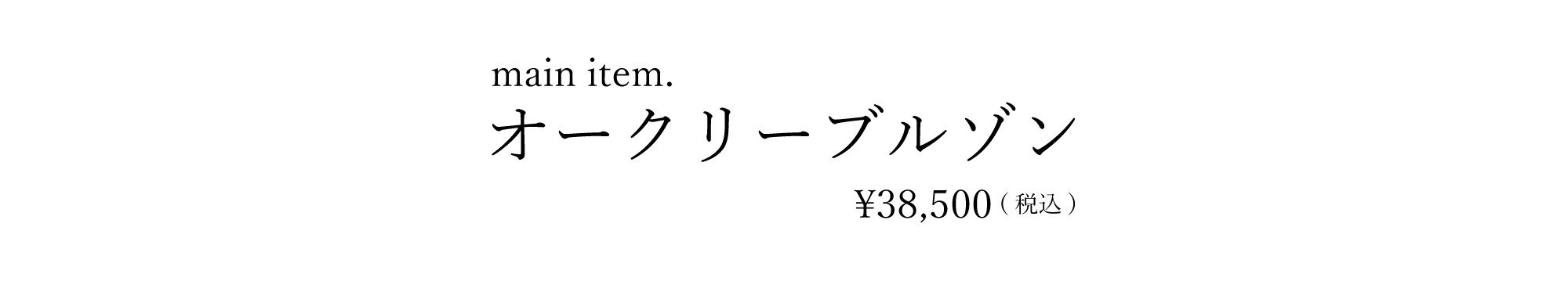 アイテム名オークリーブルゾン